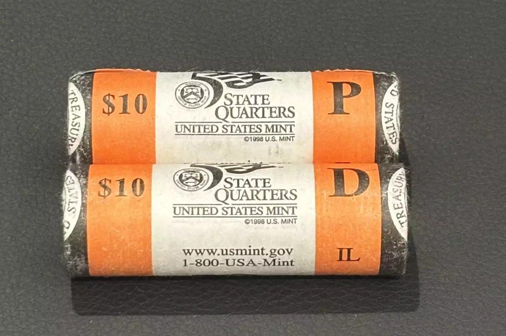 2003 P&D Maine State Quarters BU Mint Rolls