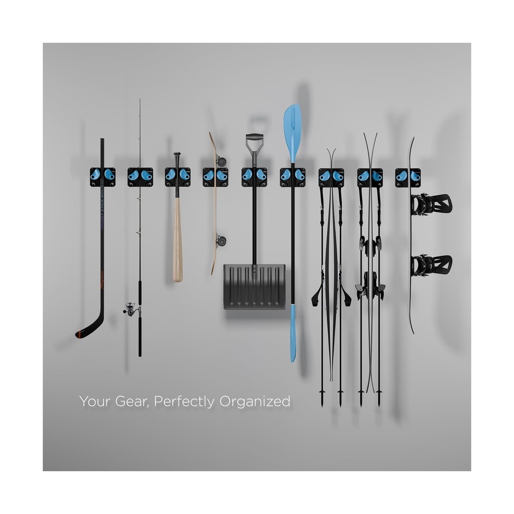 Gravity Grabber - Ultimate Ski & Snowboard Wall Rack | Secure, Non-Slip Stora...