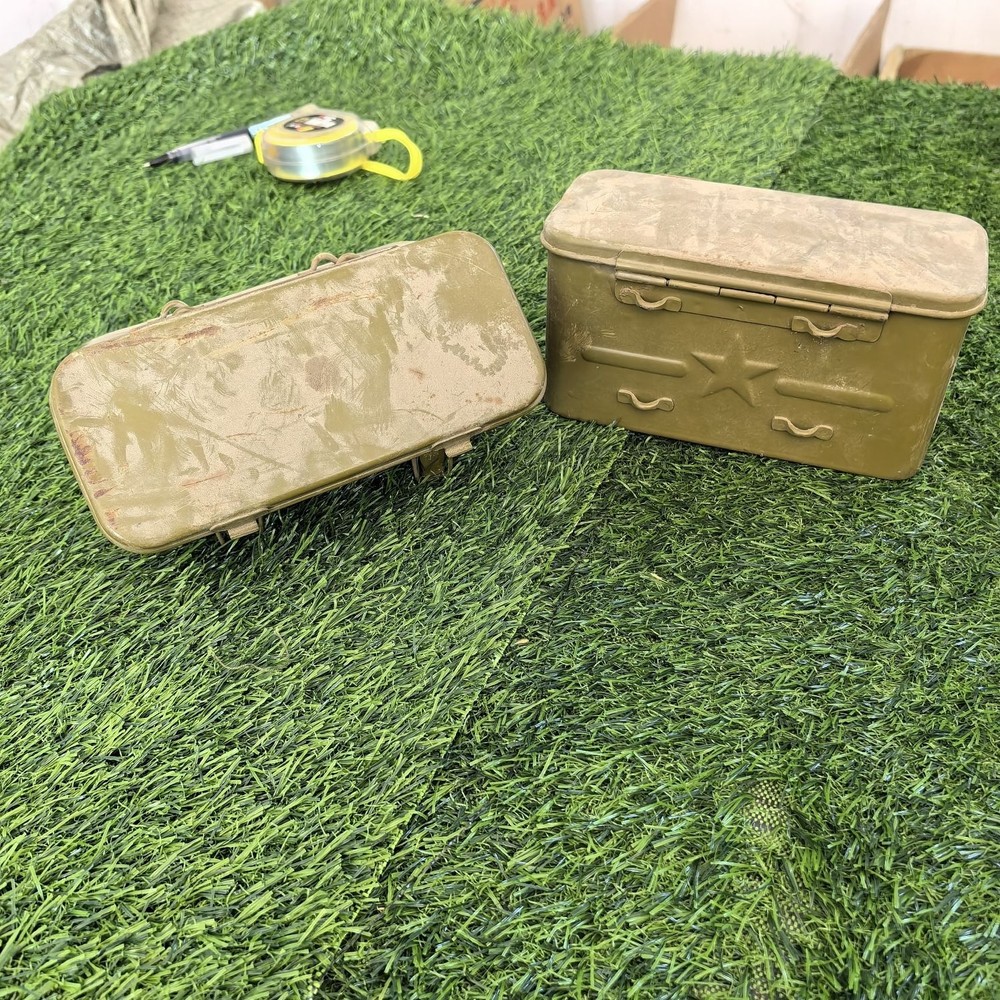 Old Chinese Military Surplus Tool Box Iron Box Soviet Made Tool Storage Box