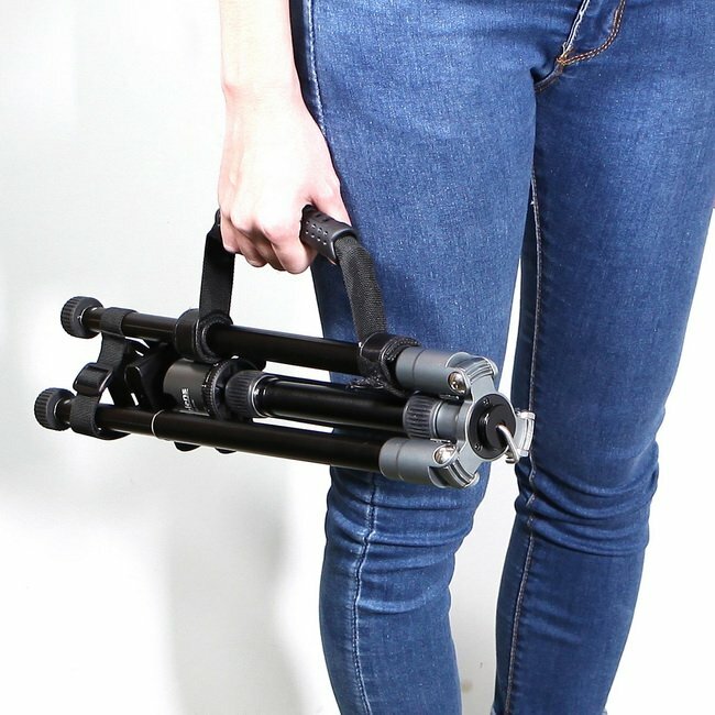 Universal Strap Buckle Rubber Handle Hand Grip Adjustable Carrying For Tripod