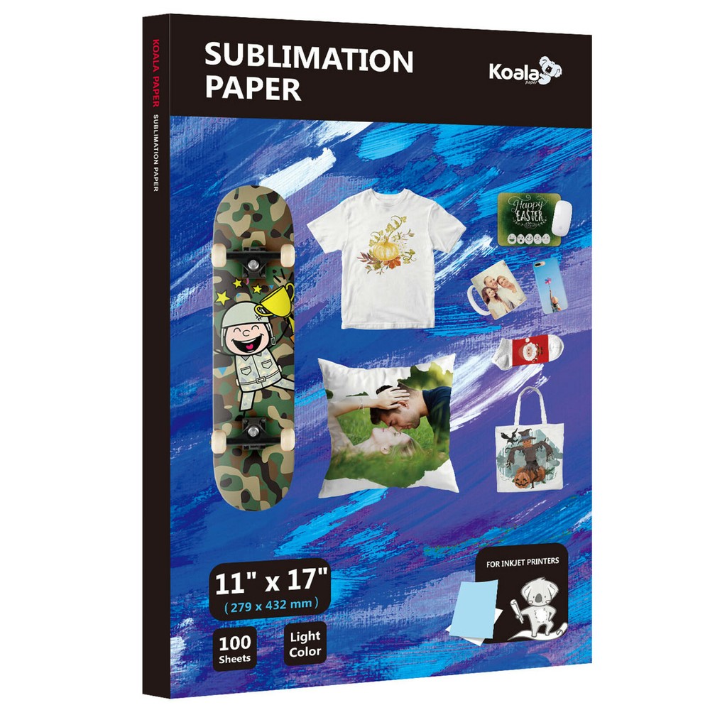 Koala Sublimation Paper 11x17 100 Sheets for Inkjet Sublimation Printer Transfer