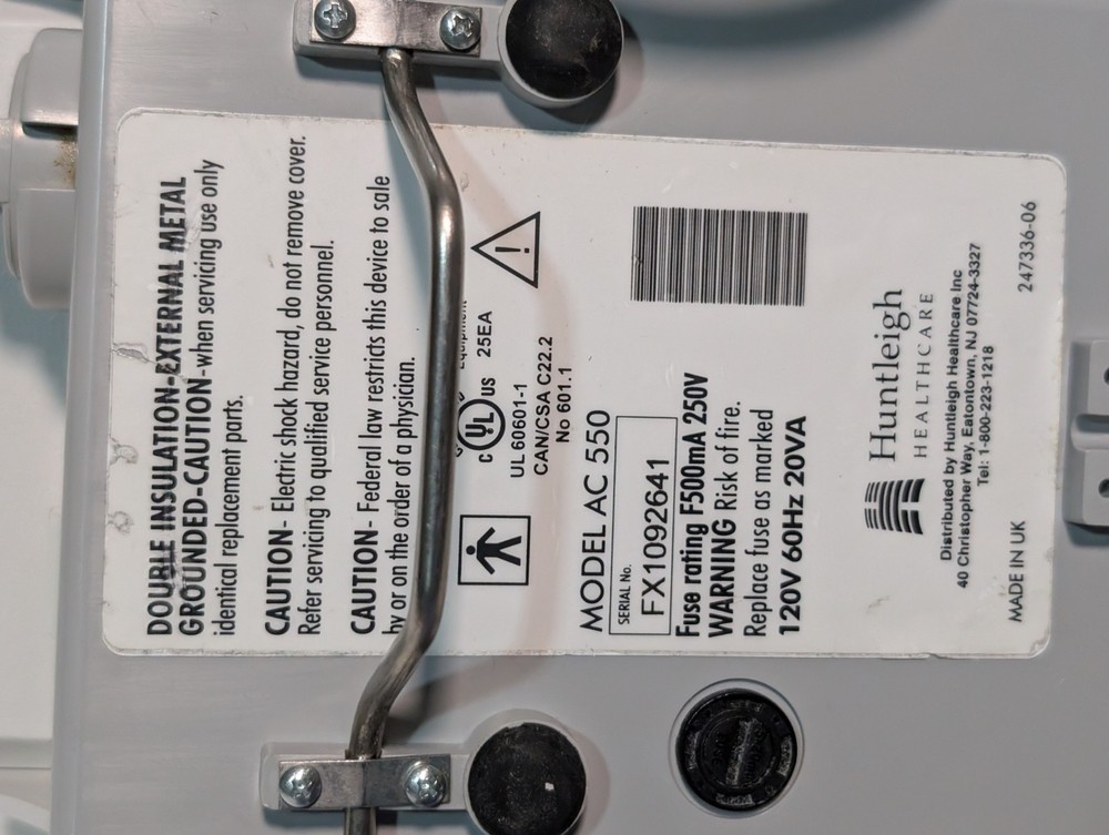 ArjoHuntLeigh AC 550 Flowtron Excel DVT Compression Pump System, Powers On