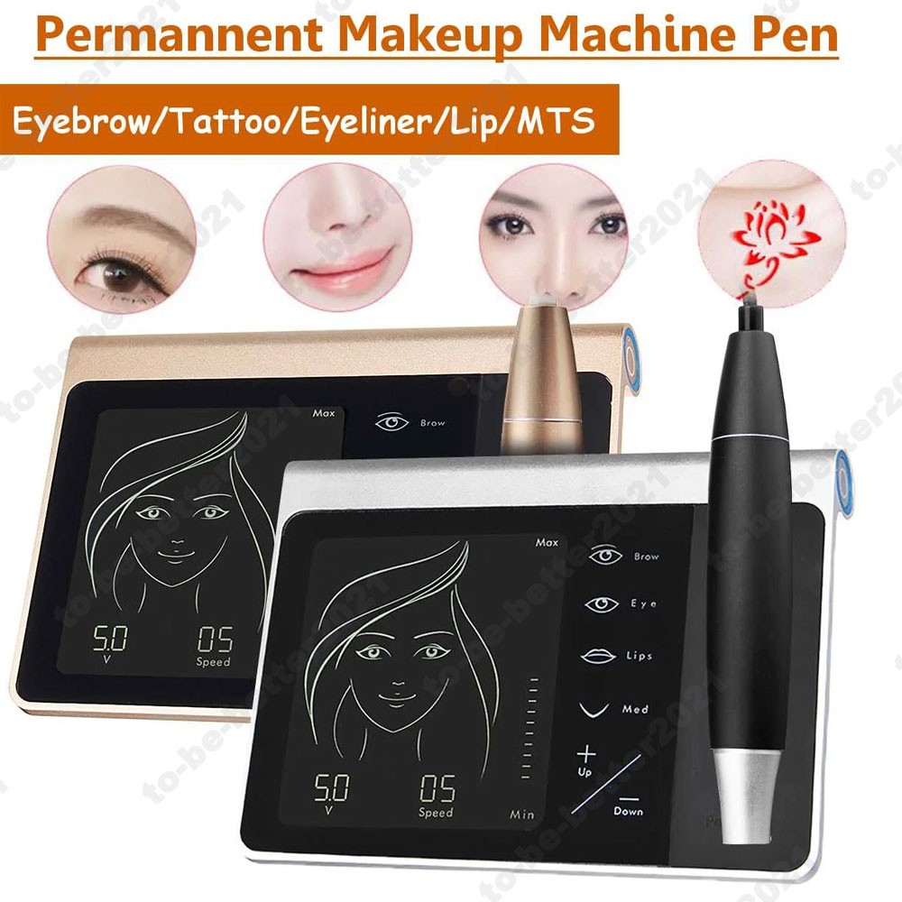Tattoo Machine Set Microblading Eyebrow Lip Blush Pen Permanent Makeup Machine