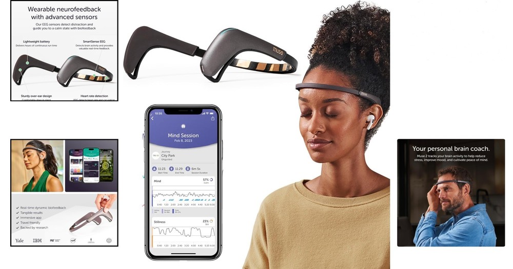 Neurofeedback Headband - Smart EEG Device for Enhanced Meditation Experience