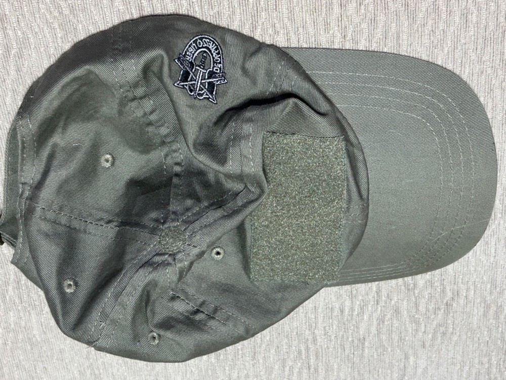 Special Forces Strap back embroidered Loopfront Distressed Green One size