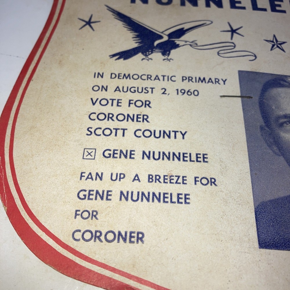 Nunnelee for Coroner handheld advertising fan