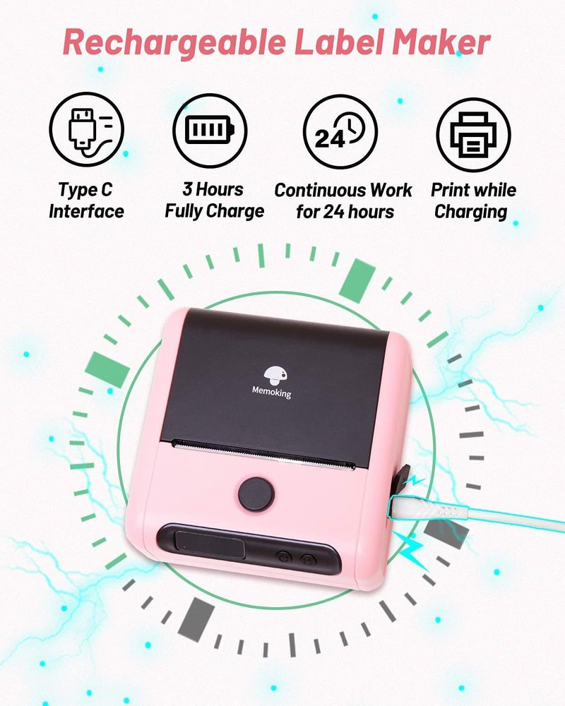 Phomemo M200 Thermal Label Maker Bluetooth 3 Inch Printer with Tape for Labeling
