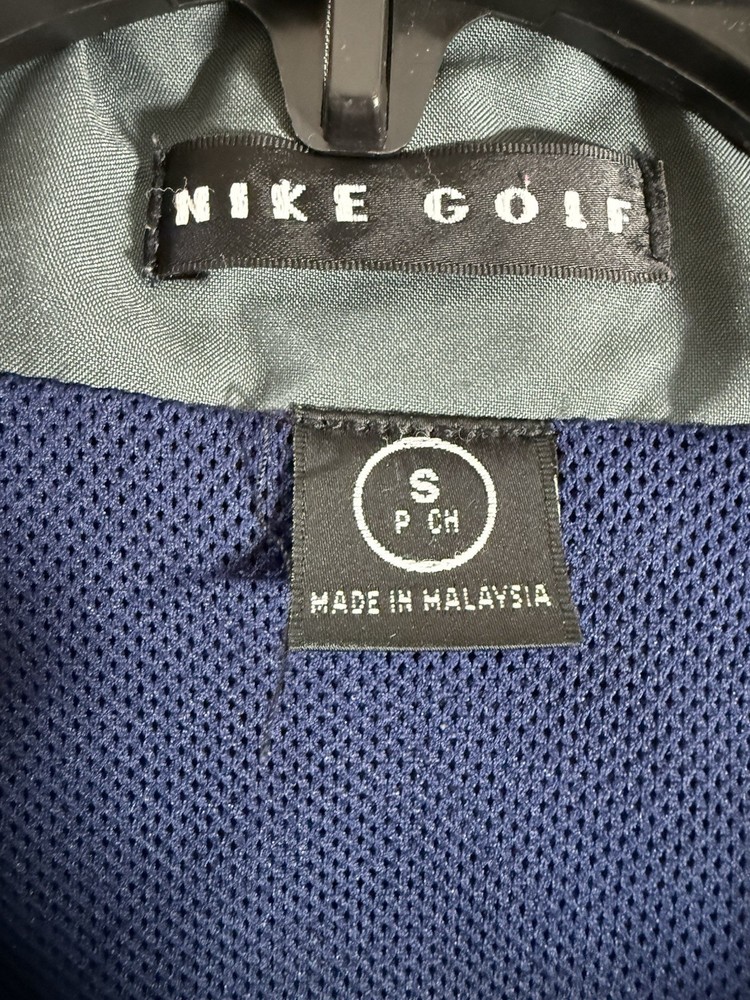 Nike Golf Pullover Mens Small Long Sleeve Windbreaker Vented Polyester