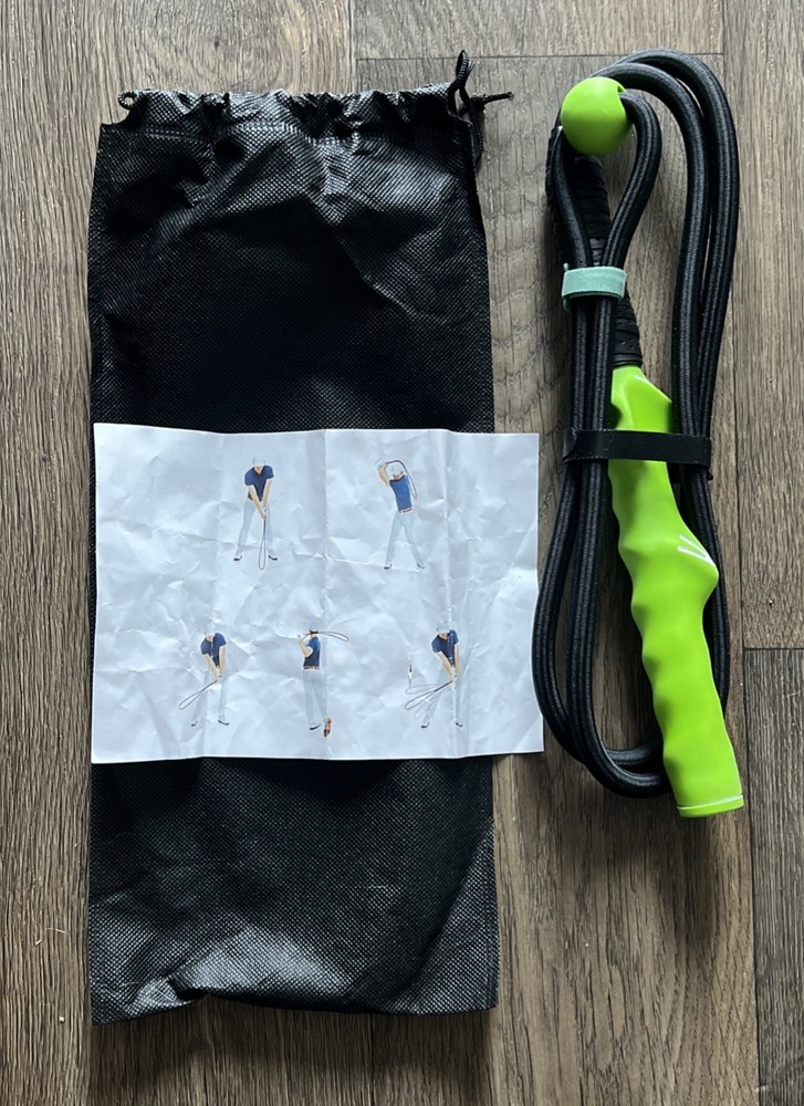 Golf Swing Trainer With Instruction Sheet And Storage Bag