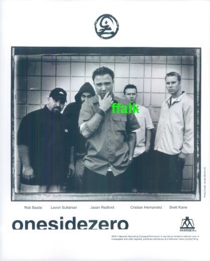 Press Photo: ONESIDEZERO 8x10 B&W 2001 one side zero