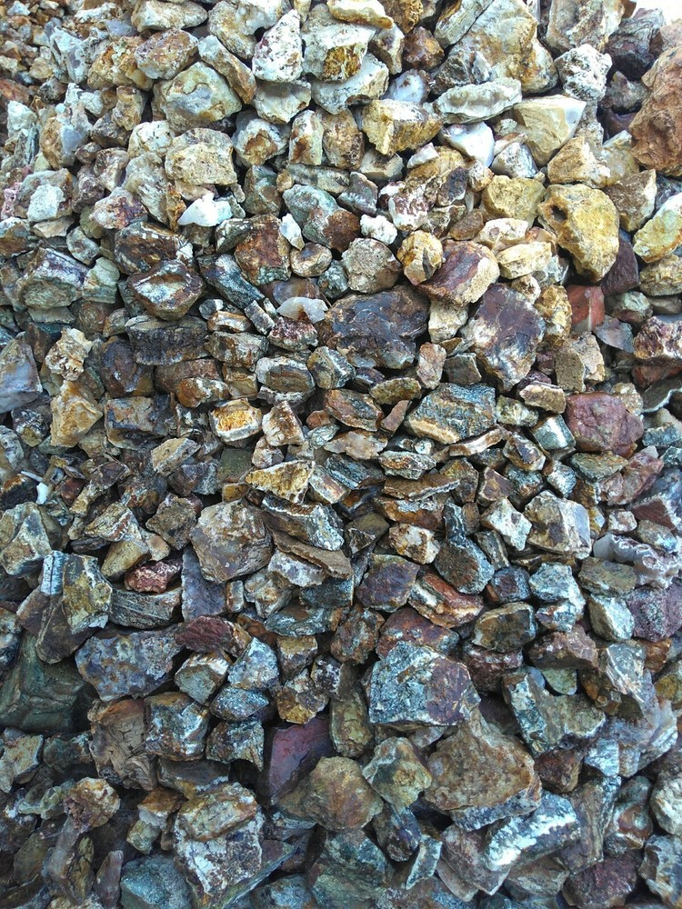 CLASSIC GRAVEYARD POINT PLUME MOSS AGATE CABBING SIZE ROUGH $5 PER LB 3LB LOTS!
