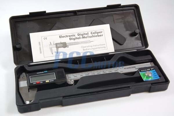 6" 150 mm DIGITAL CALIPER w/ Storage Carrying Box Case TK06