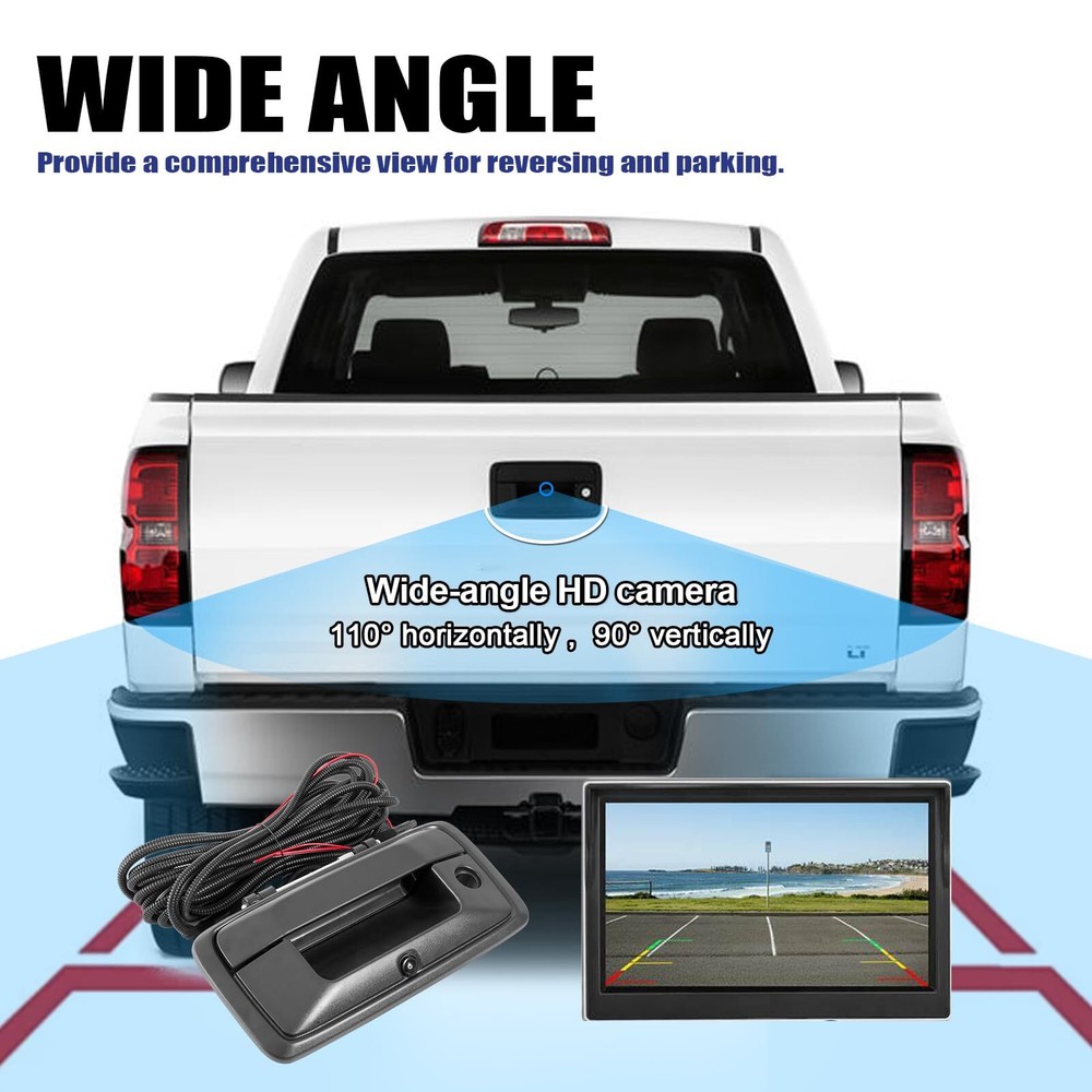 Backup Camera with Tailgate Handle For 2014-2018 Chevy Silverado/GMC Sierra 1500