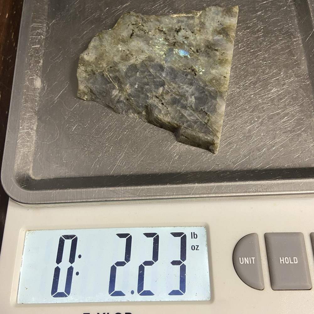Labradorite Flashy Rough Slab 2.23 Oz