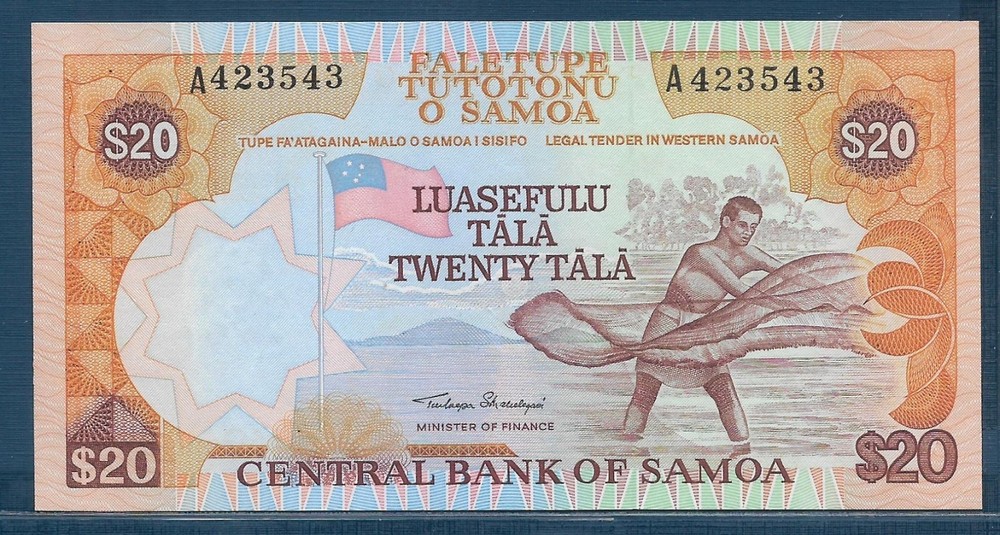 Western Samoa 20 Tala, 1985, P 28, UNC