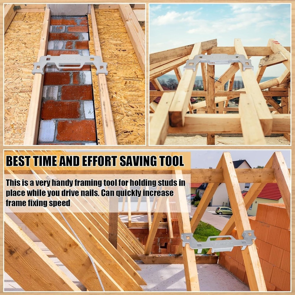 2Pc 16 Framing Tools Stud Layout Jig Cast Aluminum Spacing Guide