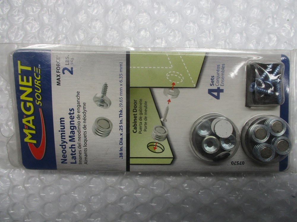 MAGNET SOURCE 07570 LATCH MAGNETS 4 SETS NSMP