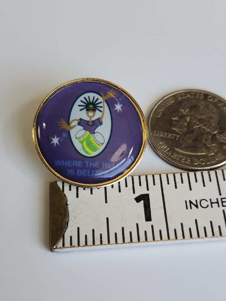 Where The Hell Is Belize? Lapel Pin Central America