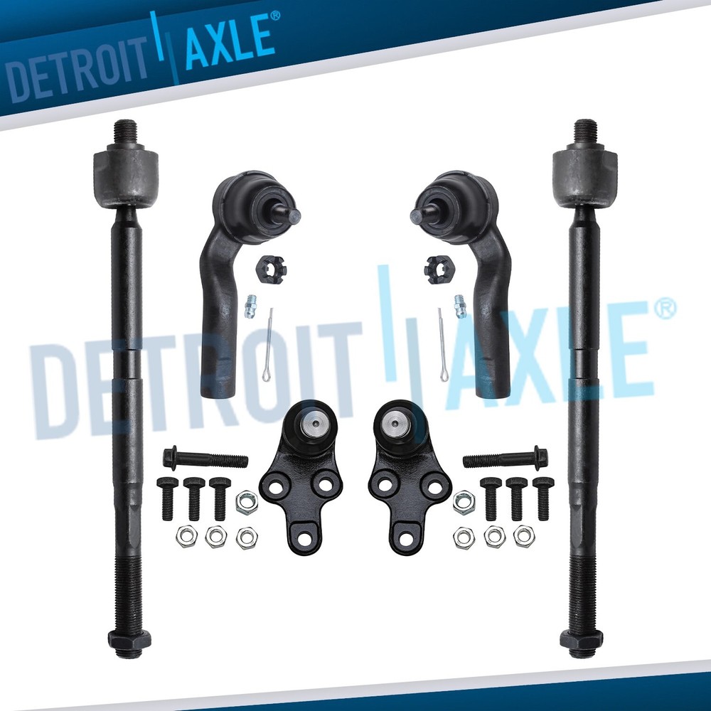 Front Lower Ball Joints Inner Outer Tie Rod Ends Kit for 2013 - 2018 Ford Escape