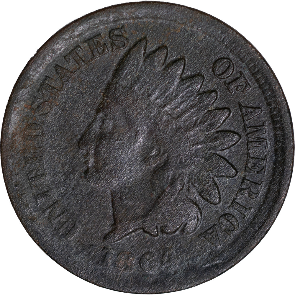 1864 Indian Head Cent ~ Fine Details