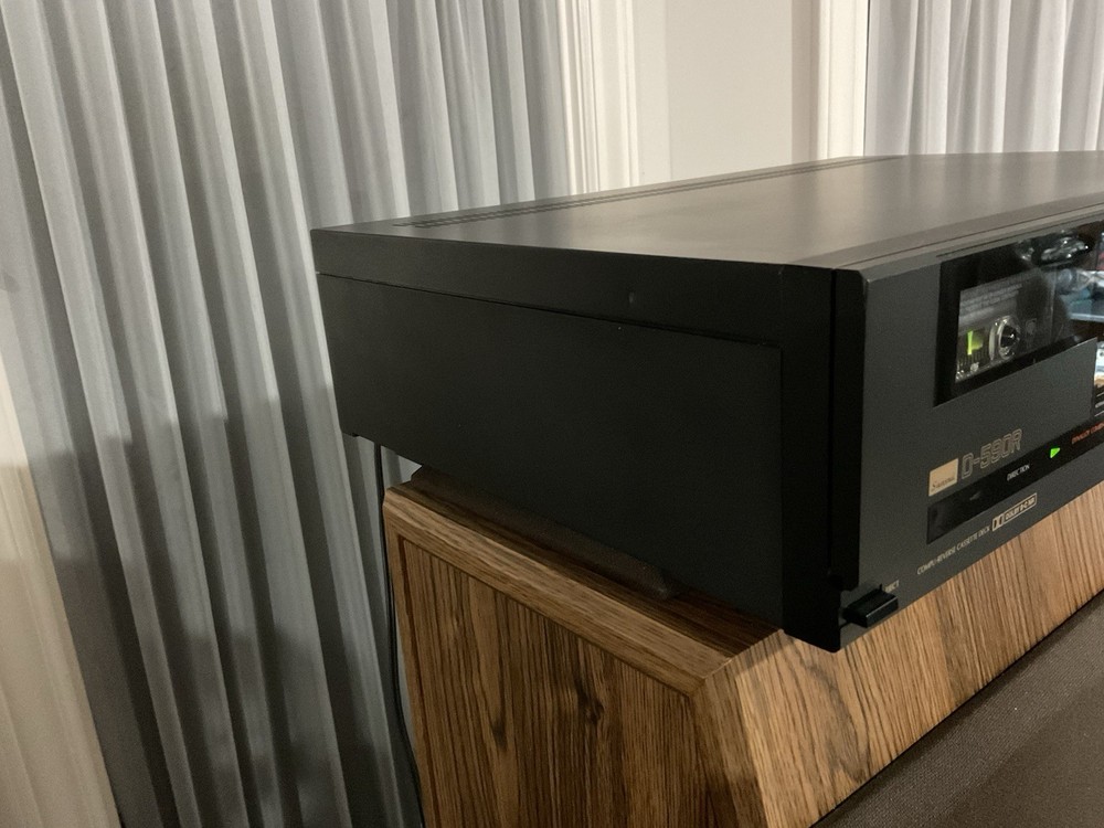 Almost Mint! Sansui D590r Auto Reverse Cassette Deck Black