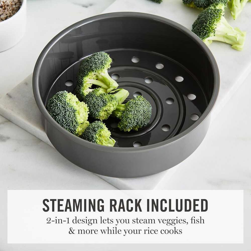 Rice Cooker, 4 Cup (Uncooked) / 8 Cup (Cooked), Ceramic Non-Stick Removable Pot,