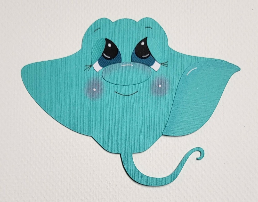 Little Stingray. Scrapbook, Card Making Paper Piecing