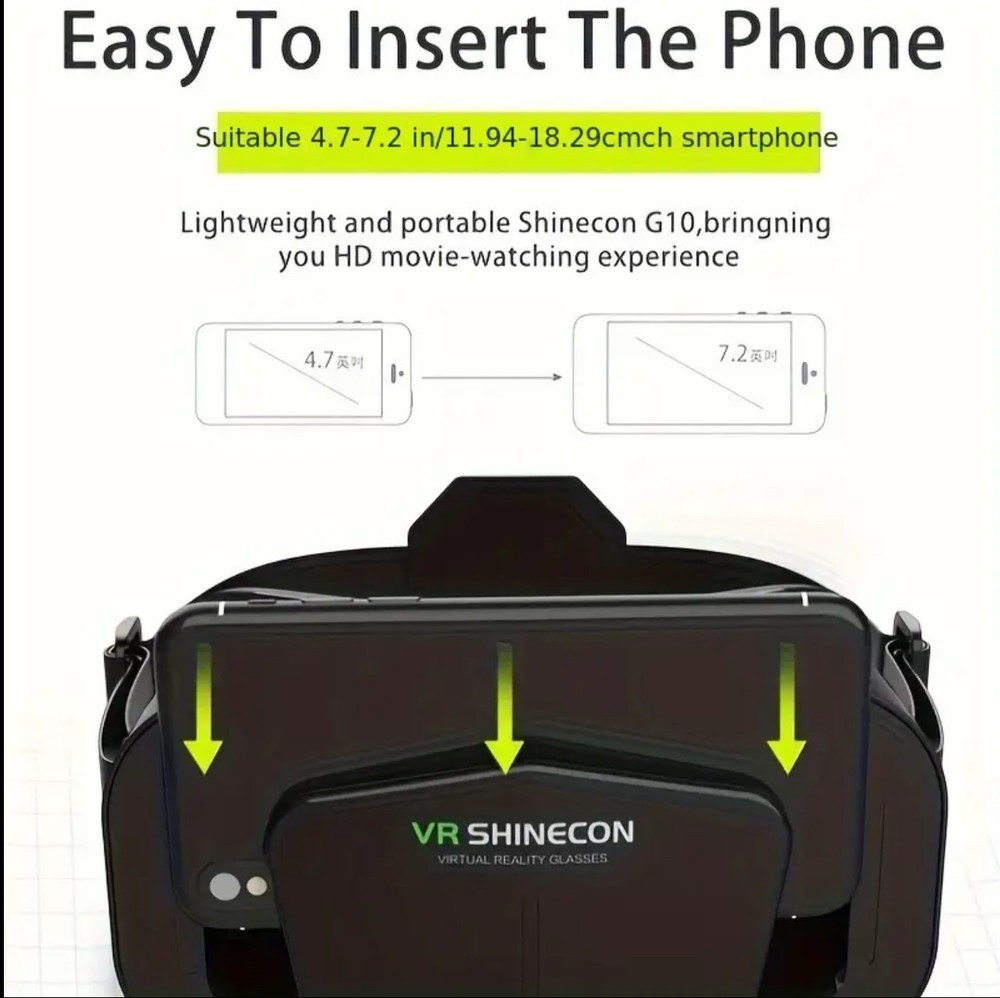 3D Smart VR Headset (Virtual Reality) With High Definition Blue Light Filter