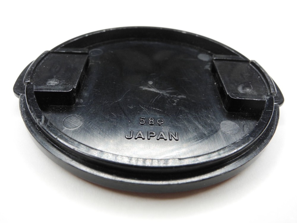 Mamiya 58mm Genuine Black Snap On Front Camera Lens Cap