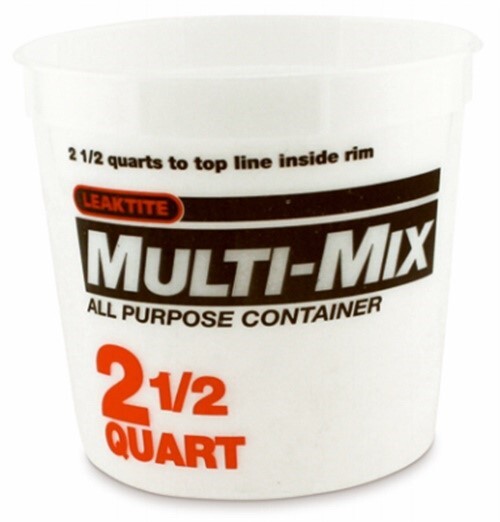 Leaktite Clear 2.5 qt Multi-Mix Container (Pack of 50)