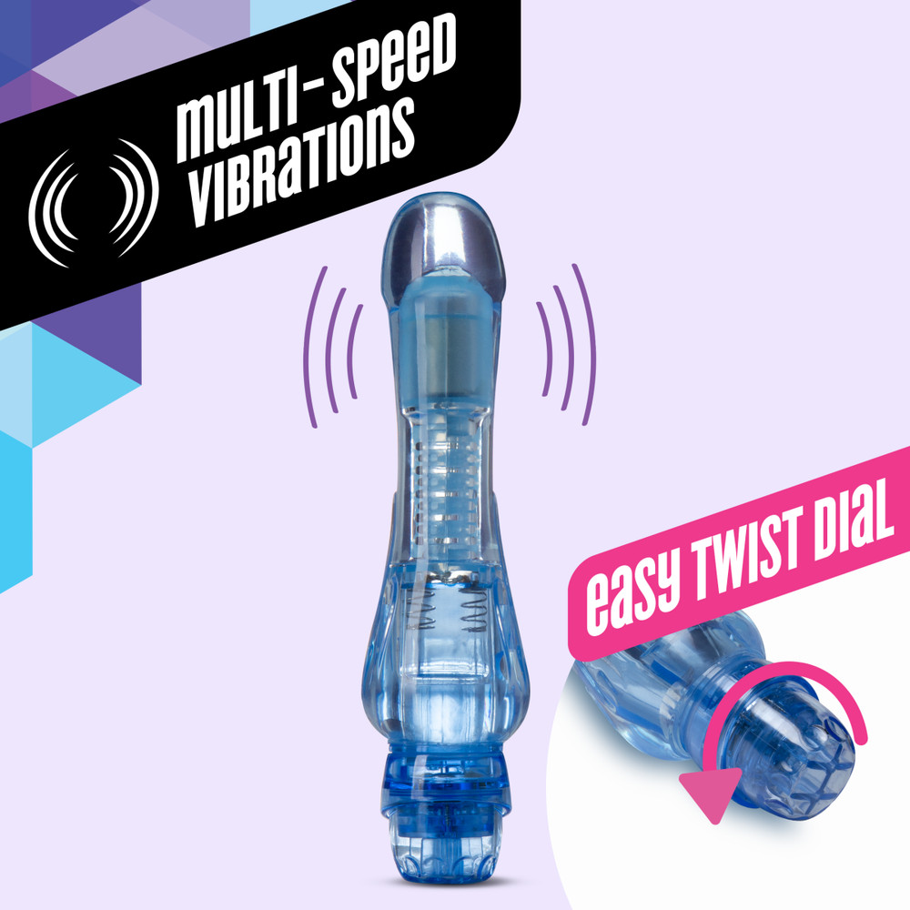 Eden 6.75" Soft And Comfortable Multi Speed Vibrating Dildo