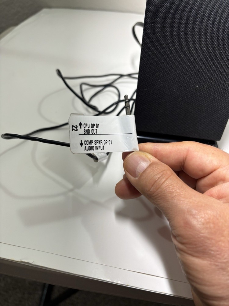 Creative A60 Twin Black Stereo Speaker System - Tested & Working