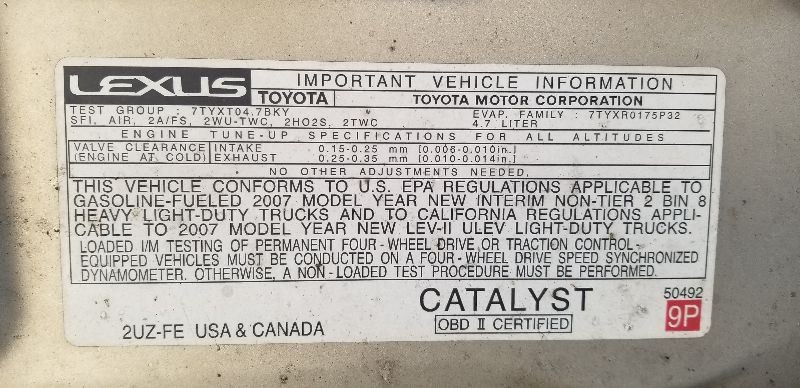 03-09 LEXUS GX470 TRANSFER CASE CONTROL MODULE ECM ASSEMBLY