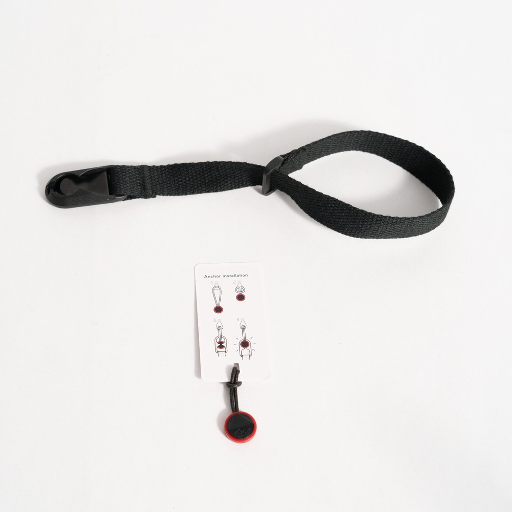 Black Canvas 40" Camera Strap & Wrist Strap COMBO w/ Peak Design Anchors