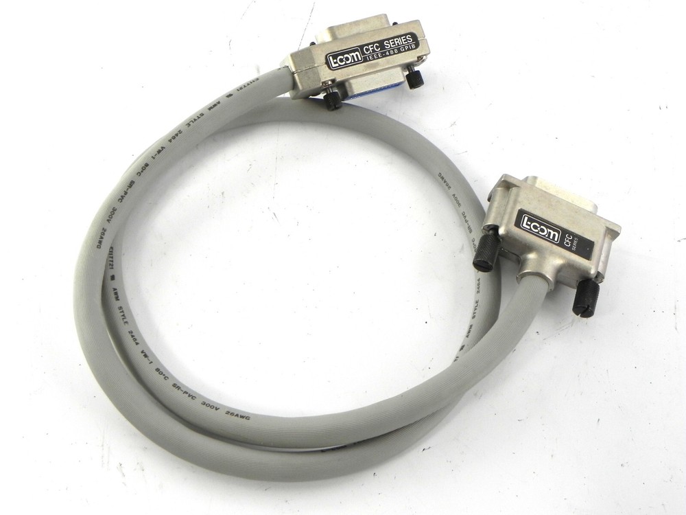 L-Com CIBC24-1M Premium IEEE-488 Cable, Normal/Inline 1.0m