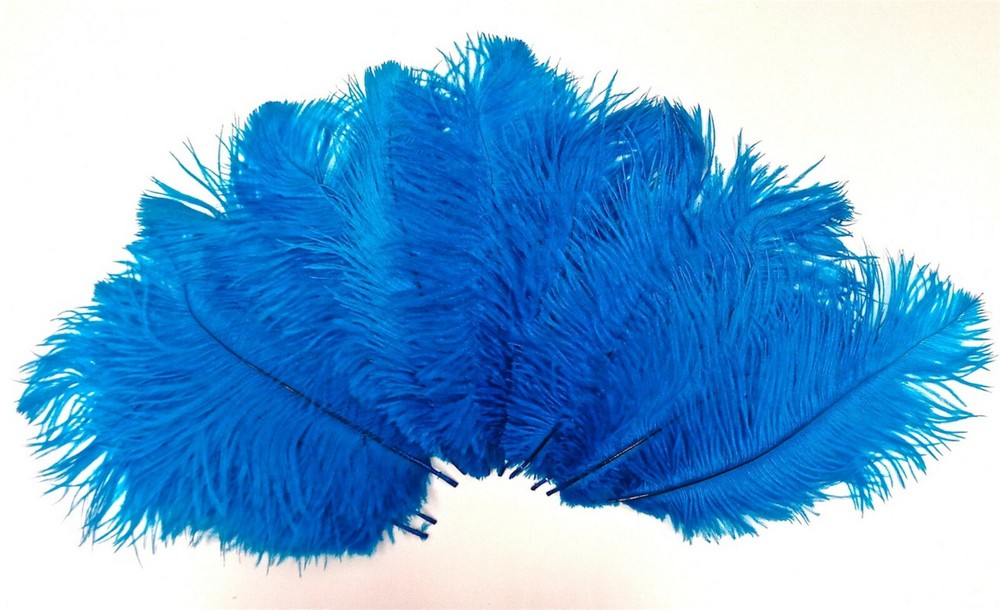 Turquoise Mini Ostrich Feathers 5-8 Inch Per 24