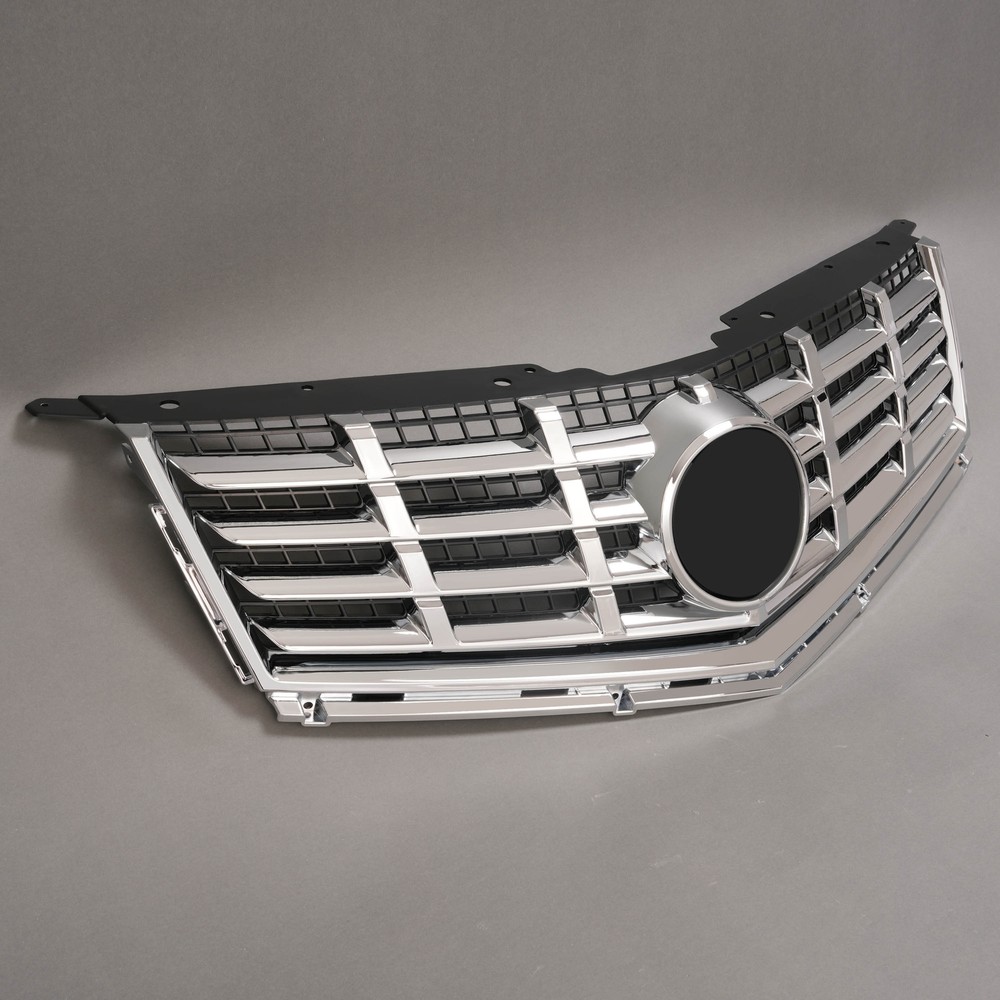 For Cadillac SRX 2013-2016 Front Bumper Upper Grille Chrome Trim Mesh Style
