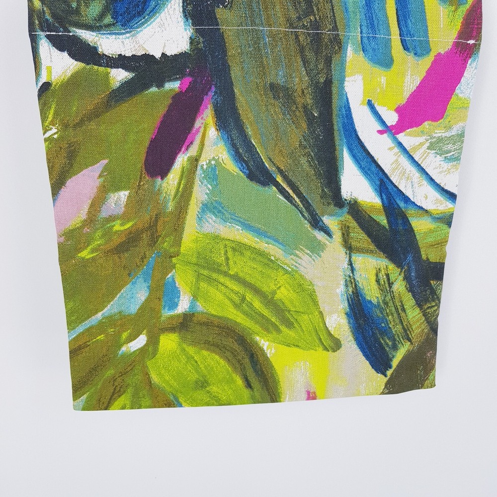 Peg Bag Handmade Abstract Blue Green Printed Lined Laundry Clothes Peg Holder