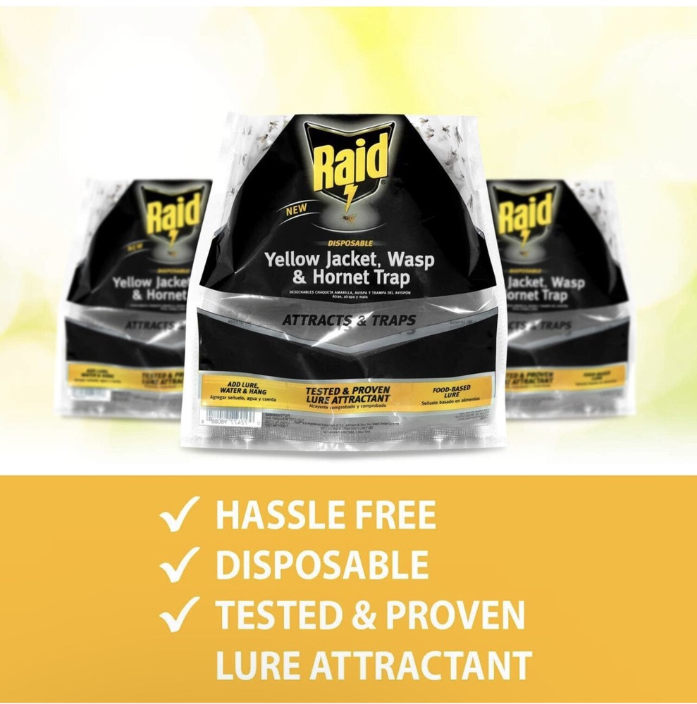 Raid 1 Disposable Trap Yellow Jackets, Wasps and Hornets