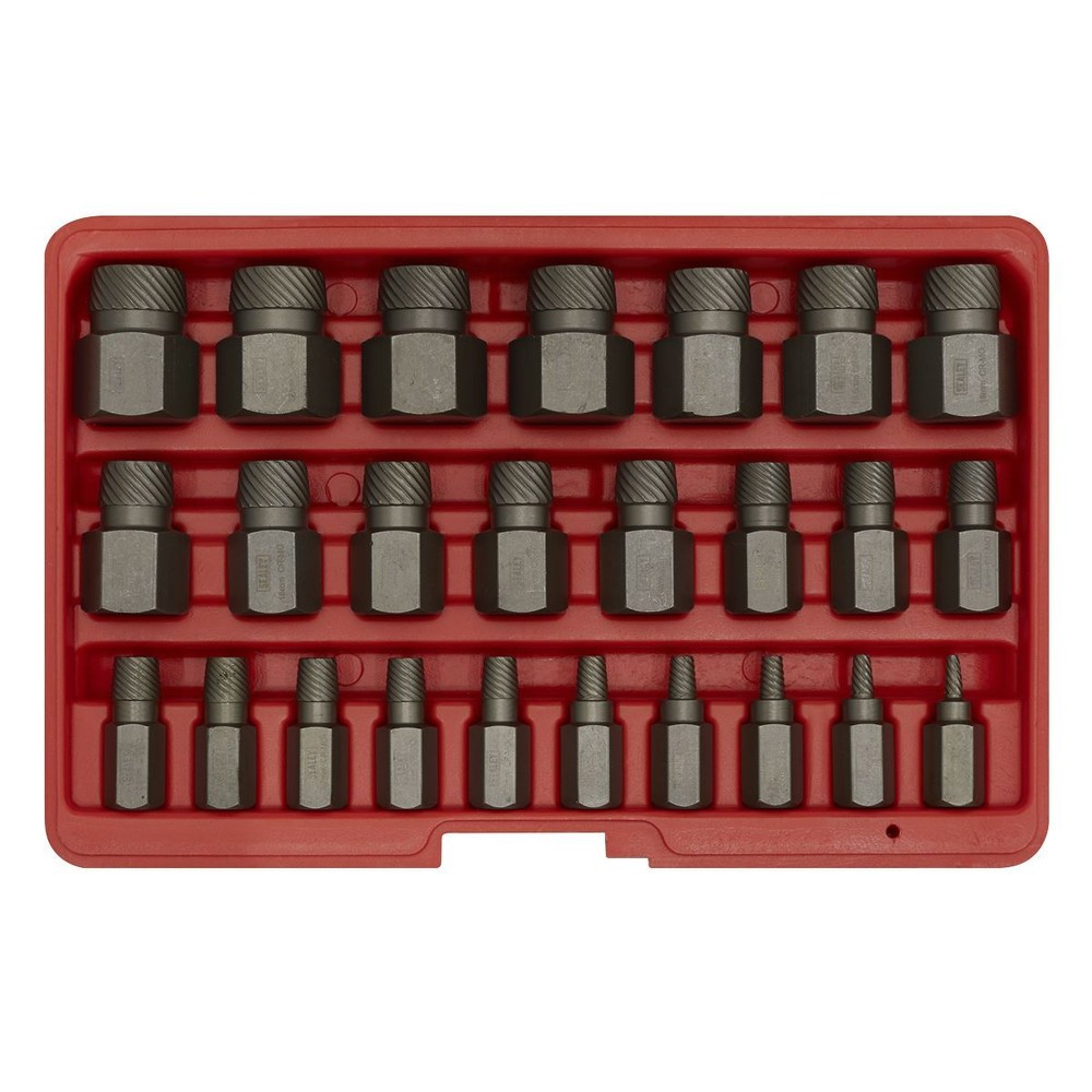 Sealey AK8182 Multi Spline Screw Extractor Set 25pc