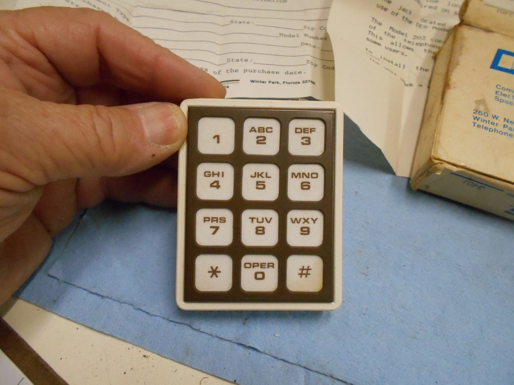 Vintage CES Model 340J Touch Tone Dialer