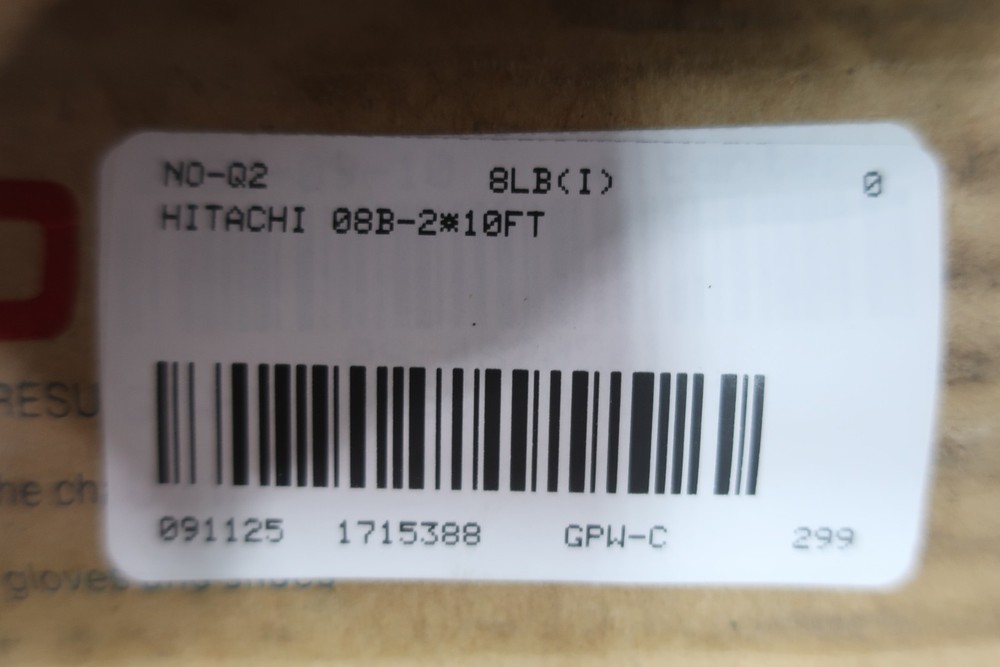 Hitachi 08B-2 Double Roller Chain 10ft