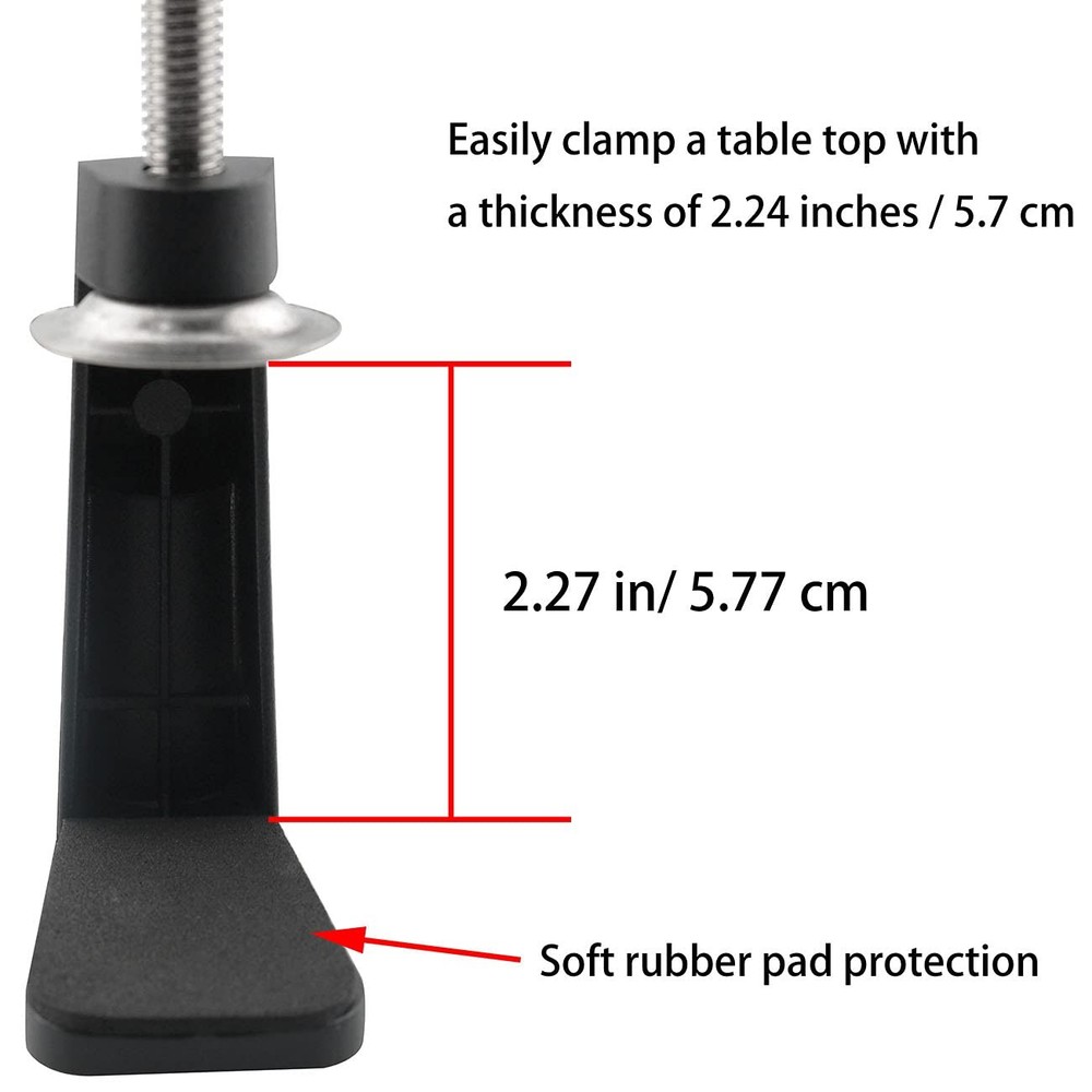 Universal C-Clamp Lamp Holder Desk Mount Clamp Base for Workbenches Desktop