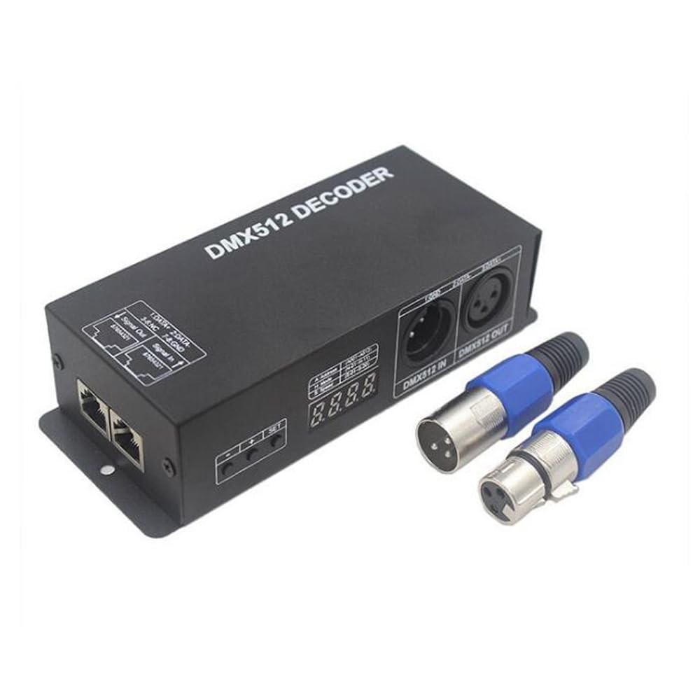 LED RGB/RGBW Digital Display Decoder Controller High Power 4 Channel 8A/CH, D...