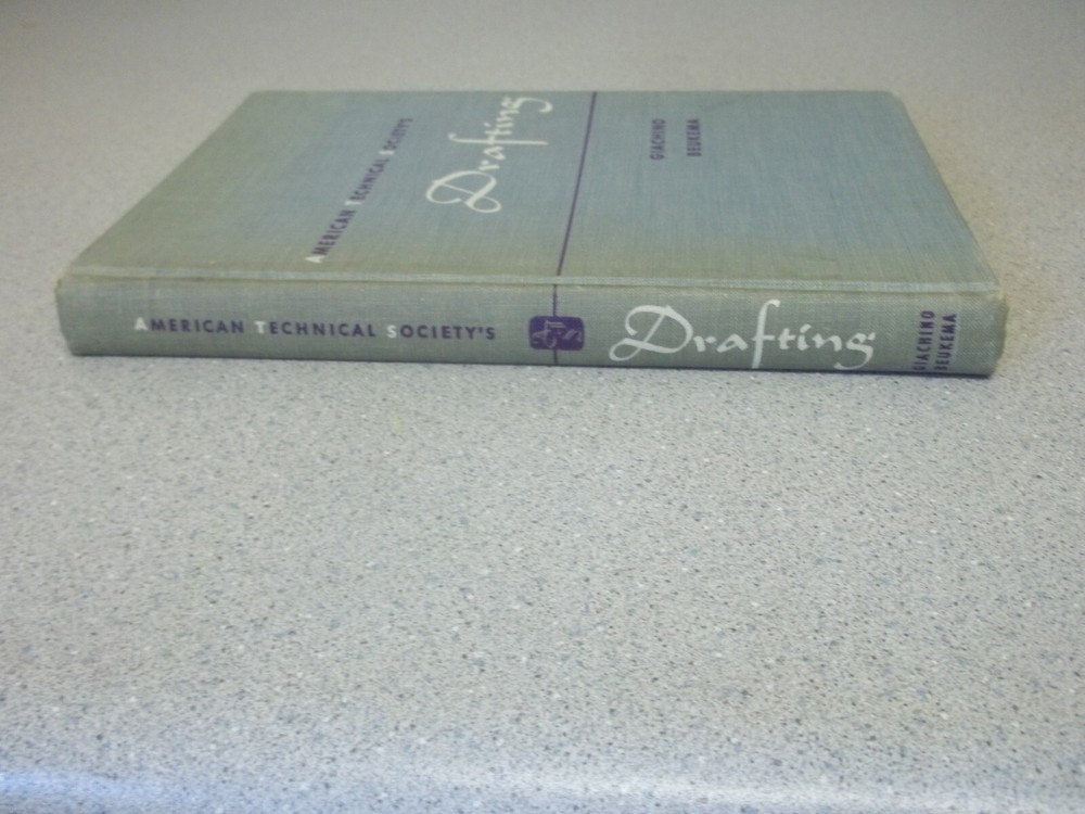 Architectural Drafting book and drafting tools ATS 1955 Beukema, Dietzgen