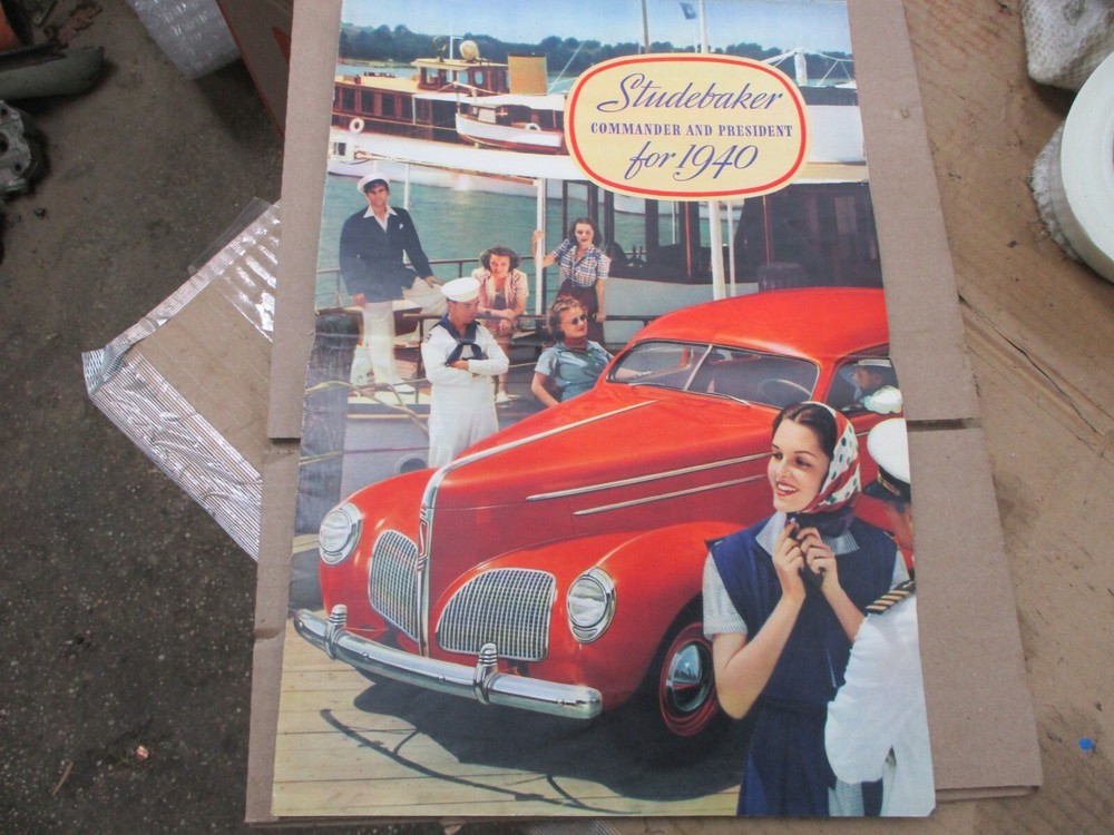 Studebaker Commander and President for 1940 Advertising Brochure