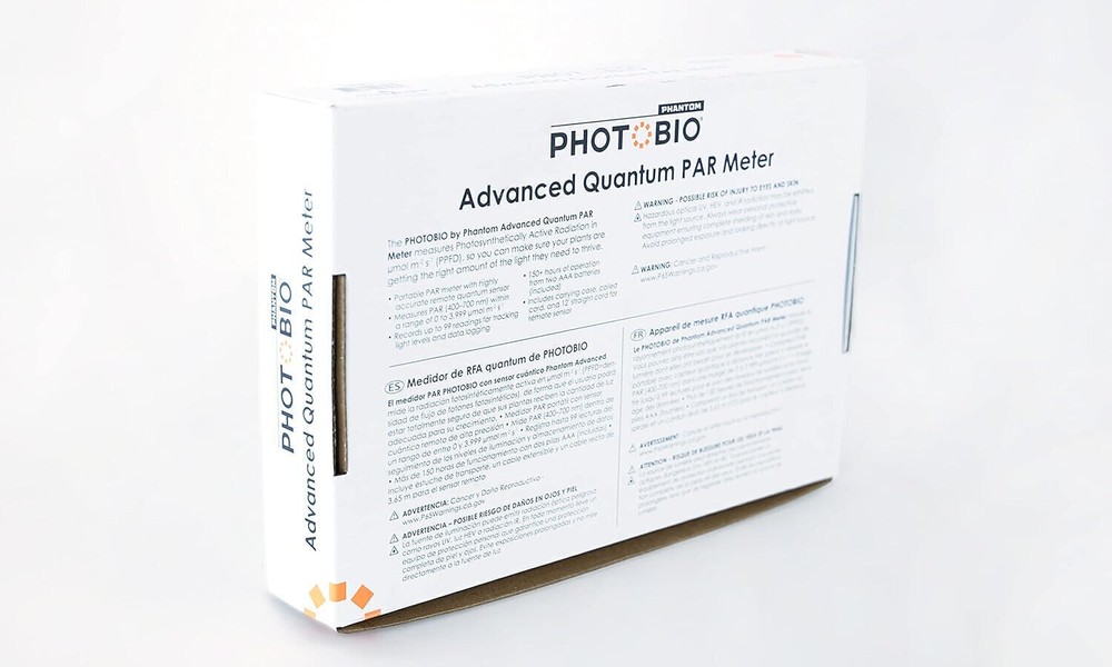 LGBQM2 Advanced Quantum Sensor PAR Meter (Micromoles), Measure Light Intensity