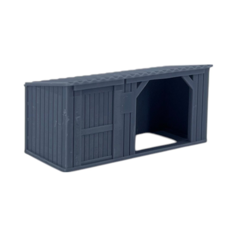 Storage Shed - O Scale 1:48 - Gray