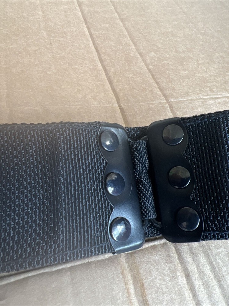 Black Tactical Adjustable Strong PLCE Webbing Belt Military Combat Duty Security
