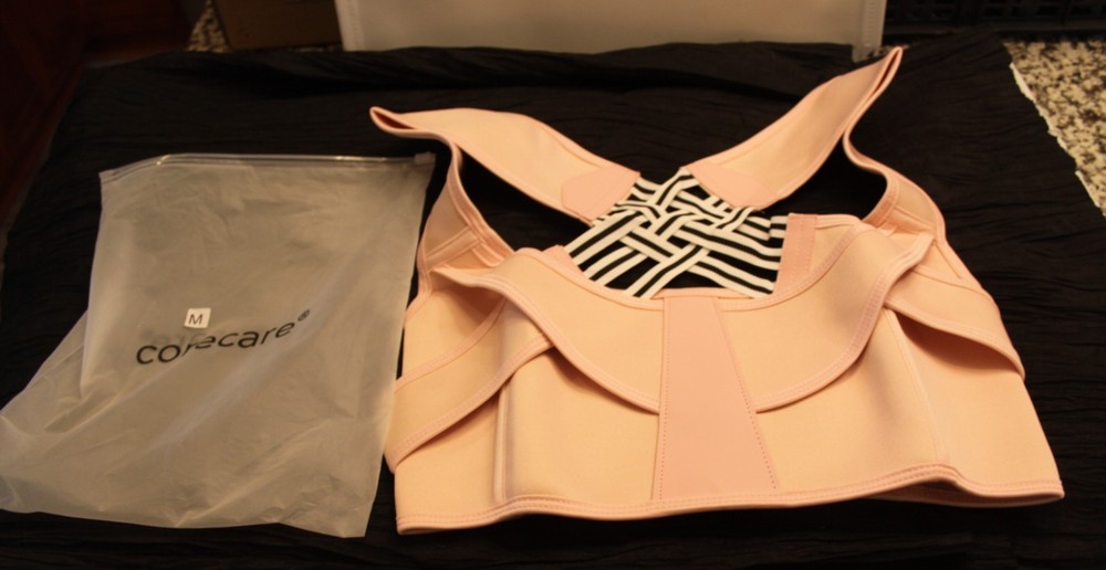 CoreCare Instant Posture Corrector Adjustable ~ Medium ~ Pink NEW IN POUCH